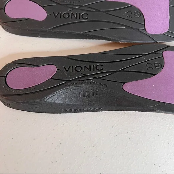 Vionic Black Suede Spark Maria Ballet Flat Shoes Orthotic Insole Womens Size 8.5