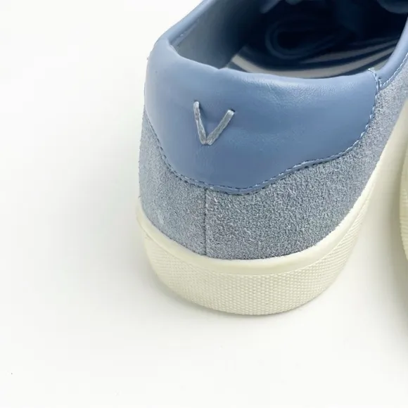VIONIC Brinley Dusty Blue Suede Orthotic Lace Up Low Top Sneakers, Size 9