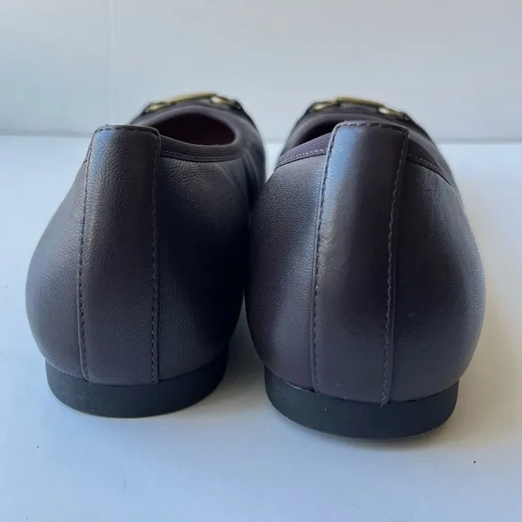 Vionic DELANIE FLAT ballet shoes in chocolate size 11