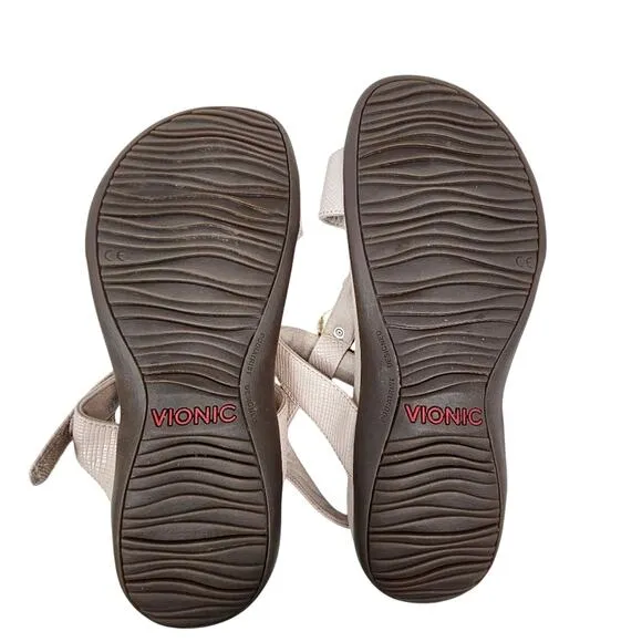 Vionic Farra Lizard Women's Sandals Pale Pink Size 9. 5