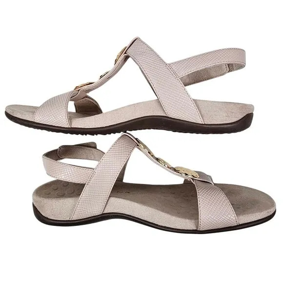 Vionic Farra Lizard Women's Sandals Pale Pink Size 9. 5