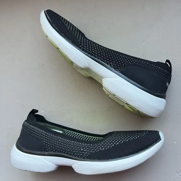 Vionic Kallie Black Stretch Knit Fabric Sneaker Comfort Shoes Women’s 7
