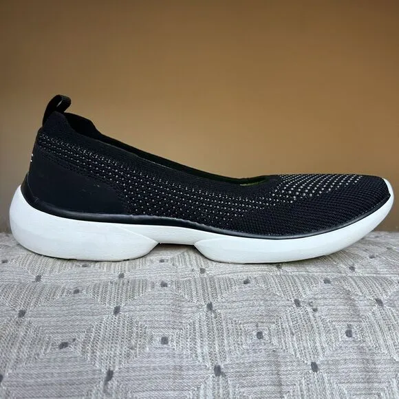 Vionic Kallie Black Stretch Knit Fabric Sneaker Comfort Shoes Women’s 7