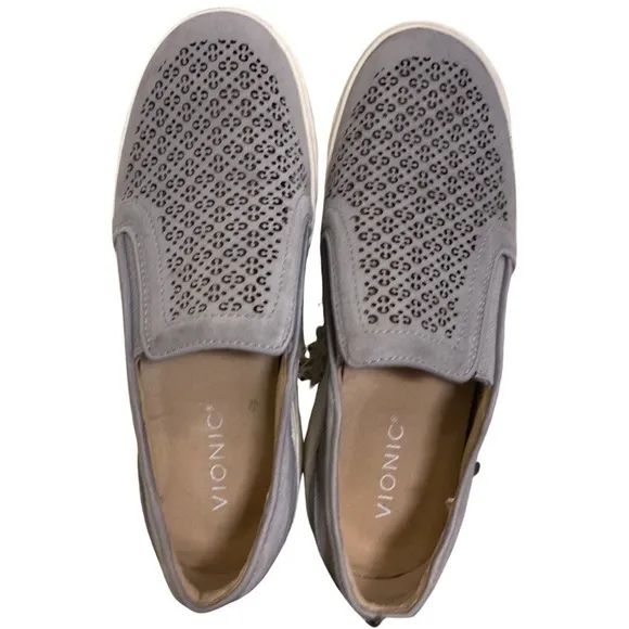 Vionic KIMMIE Perf Sneaker Slate Size 8.5