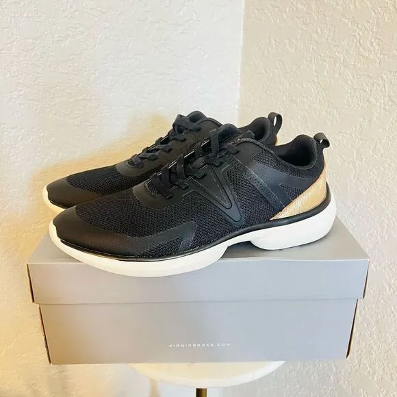 VIONIC Leyo Sneaker Orthotic Comfort Cushioned Tennis Shoes, Black, NWT