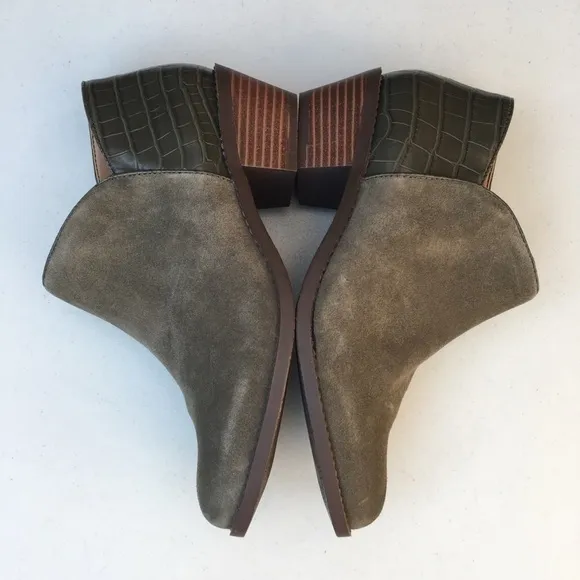 Vionic Marissa Ankle Boots Olive Green