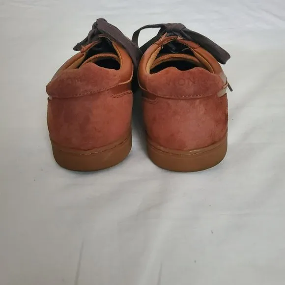 Vionic Men's Mott Brok Leather Orthotic Arch Support Walking Shoes Dark Brown 10