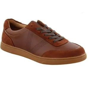 Vionic Men's Mott Brok Leather Orthotic Arch Support Walking Shoes Dark Brown 10