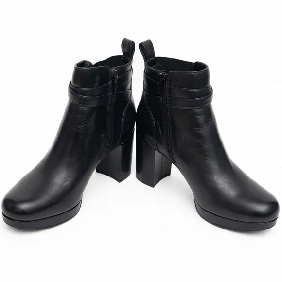 Vionic | New! Black Women's Nalla Leather Boots. Size 7