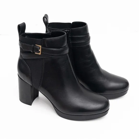 Vionic | New! Black Women's Nalla Leather Boots. Size 7