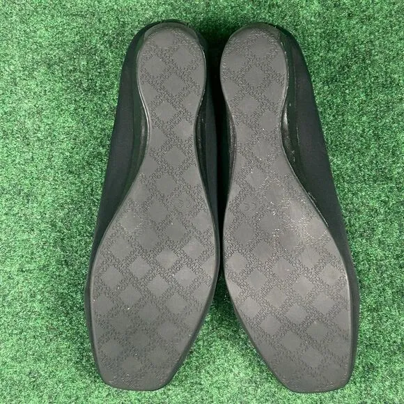 Vionic Powell Demi Wedge Loafer Black Orthaheel Slip on Shoes Womens 10 Low Heel