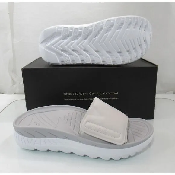 Vionic Rejuvenate Recovery Slide Sandal White Vapor Size Men's 9.5 Women's 11