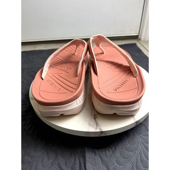 Vionic Restore Unisex Toe-Post Recovery Sandal Terracota SZ Mens 10.15/Womens 12