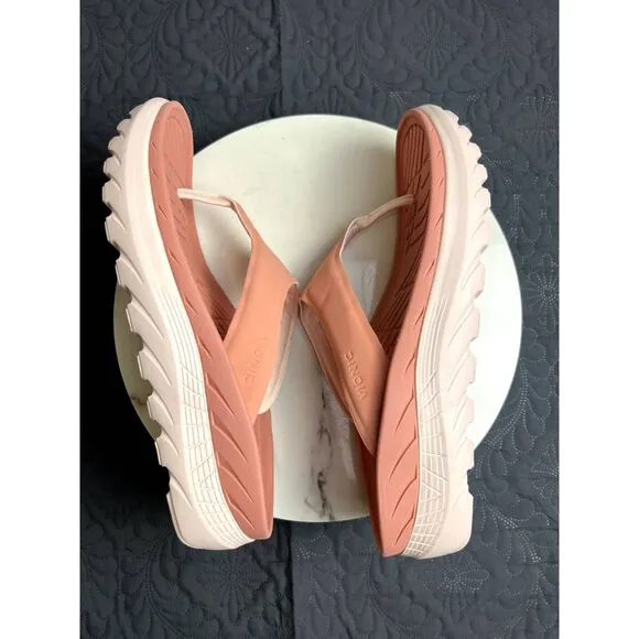 Vionic Restore Unisex Toe-Post Recovery Sandal Terracota SZ Mens 10.15/Womens 12