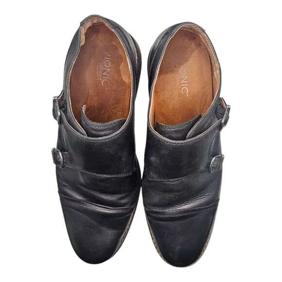 Vionic Stephen Mens Monkstrap Supportive Dress Business Shoes Mens Sz 11.5‎
