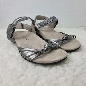 Vionic Talulah Womens Size 8 Sandal Gray Orthotic Footbed Shoes