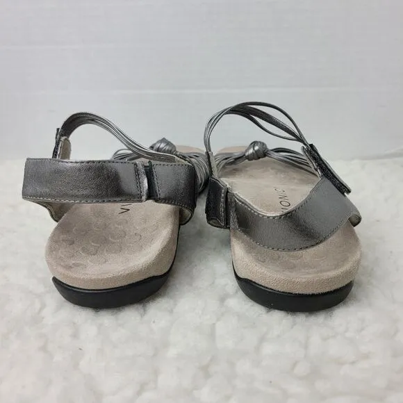 Vionic Talulah Womens Size 8 Sandal Gray Orthotic Footbed Shoes