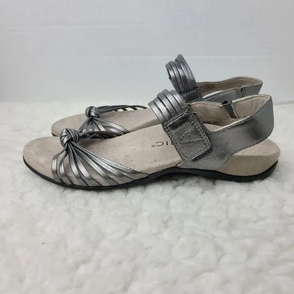 Vionic Talulah Womens Size 8 Sandal Gray Orthotic Footbed Shoes