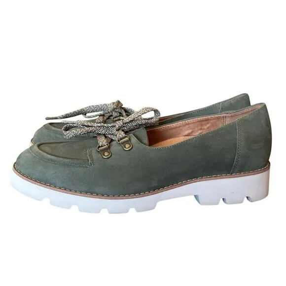 Vionic Teagan Nubuck Leather Lace Up Shoes Size 8.5