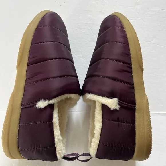 Vionic Tranquil Faux Fur Orthotic Slipper Shoes Size 8 Purple