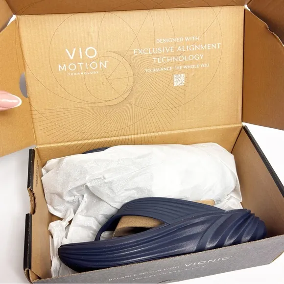 VIONIC UNISEX TIDE RX NAVY MEN SIZE 4 AND WOMEN SIZE 6 BRAND NEW WITH BOX