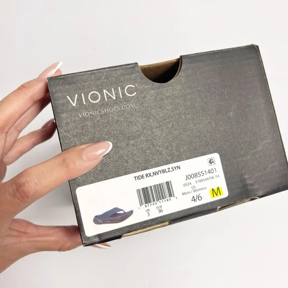 VIONIC UNISEX TIDE RX NAVY MEN SIZE 4 AND WOMEN SIZE 6 BRAND NEW WITH BOX