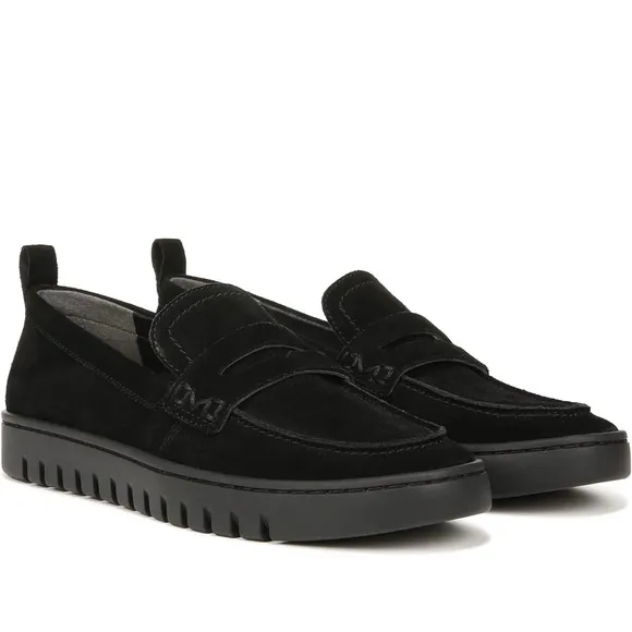 Vionic Uptown Loafer - black suede Size 11