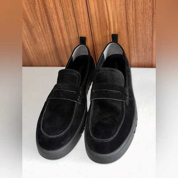 Vionic Uptown Loafer - black suede Size 11