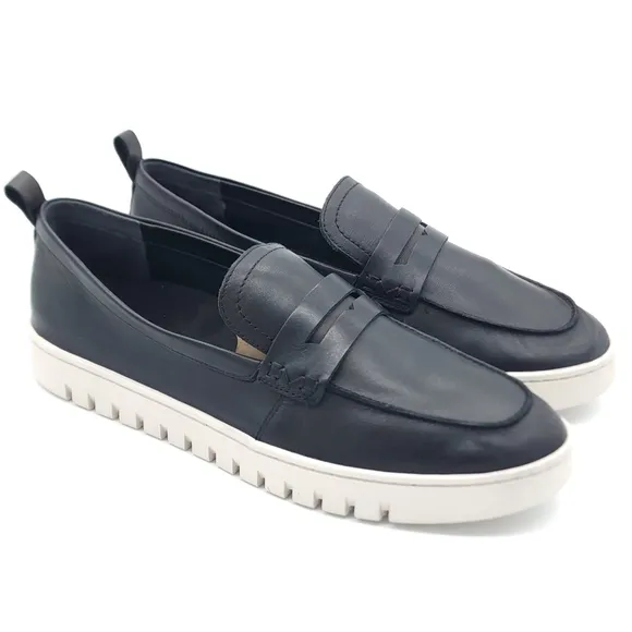 Vionic Uptown Women's Slip-on Loafer Moc Casual Shoes Black Leather Size 12