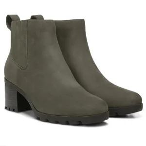 Vionic Wilma Women's Heeled Ankle Boot Size 10 Green Waterproof Rain Outdoors