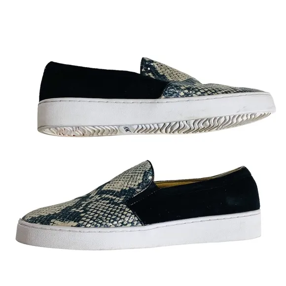 Vionic Women's Splendid Midi Comfort Shoes Natural Snake Round Toe Size 8.5