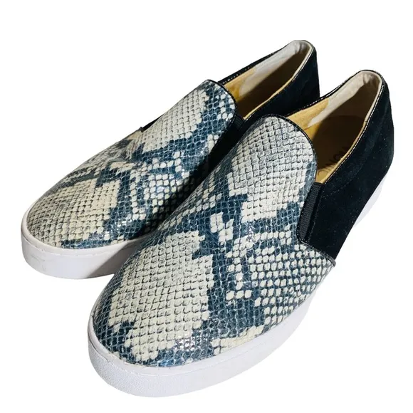 Vionic Women's Splendid Midi Comfort Shoes Natural Snake Round Toe Size 8.5