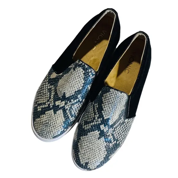 Vionic Women's Splendid Midi Comfort Shoes Natural Snake Round Toe Size 8.5
