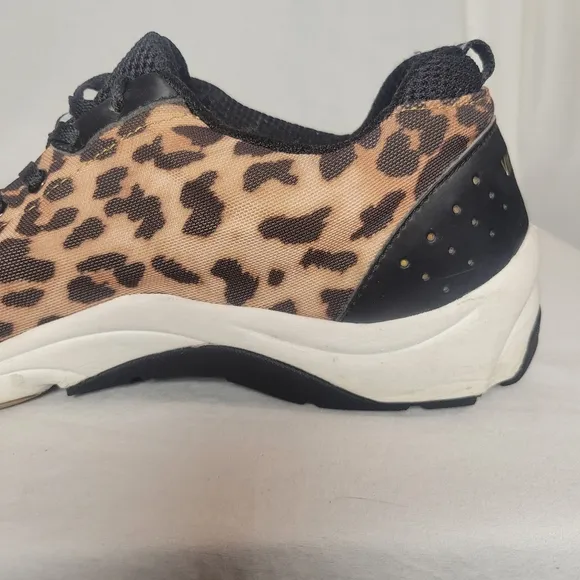 Vionic Women's Tourney Walker Leopard Print Lace Up Sneakers Size 10