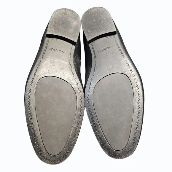 Vionic Women's Willa II Leather Slip On Loafer Black Leather Size 10 US  41 EUR