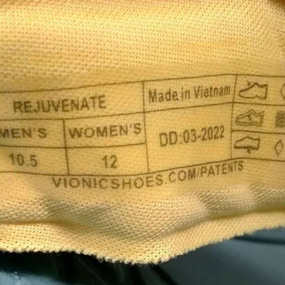 Vionic Rejuvenate Recovery Sandals Mens Size 10.5 Green White‎ Comfort Cushioned