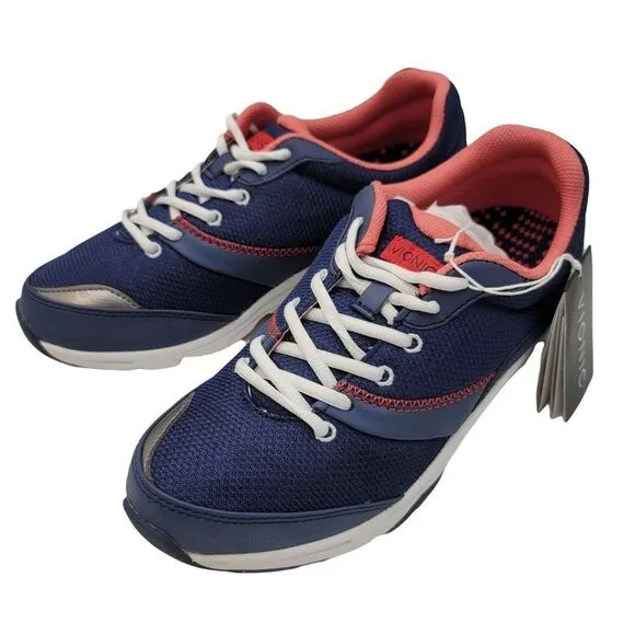 Vionic Womens Size 7 Sneakers Athetic Active New Blue Walking Shoes Running