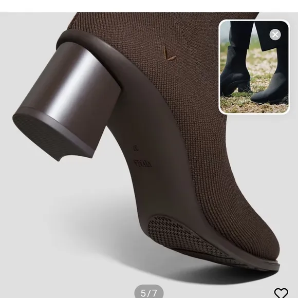 VIVAIA Almond-Toe Running Heel Boots (Amanda) Chocolate Size 9.5 Nwt in Box