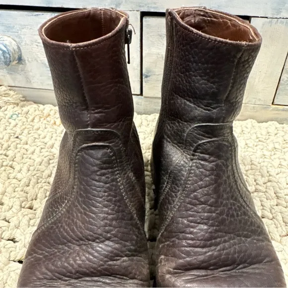 VTG Wright Arch Preserver Shoes Brown Leather Boots  Vibram Soles 11 A