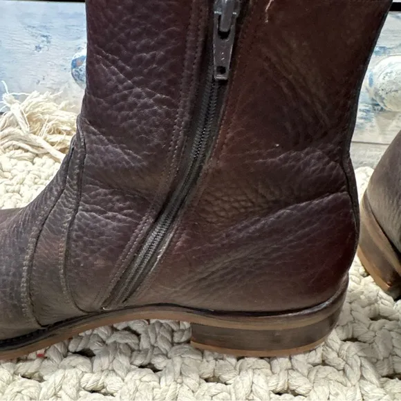 VTG Wright Arch Preserver Shoes Brown Leather Boots  Vibram Soles 11 A