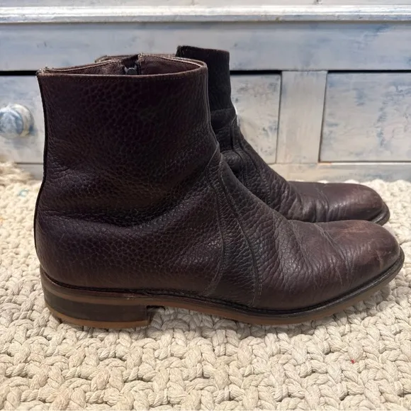 VTG Wright Arch Preserver Shoes Brown Leather Boots  Vibram Soles 11 A