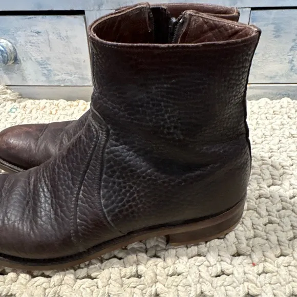 VTG Wright Arch Preserver Shoes Brown Leather Boots  Vibram Soles 11 A