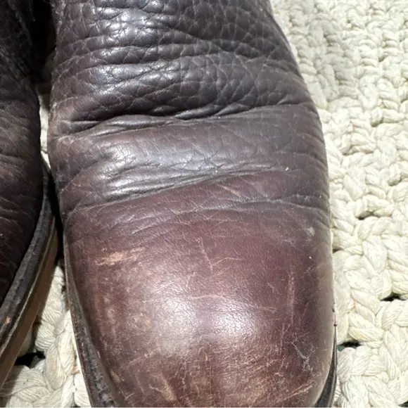 VTG Wright Arch Preserver Shoes Brown Leather Boots  Vibram Soles 11 A