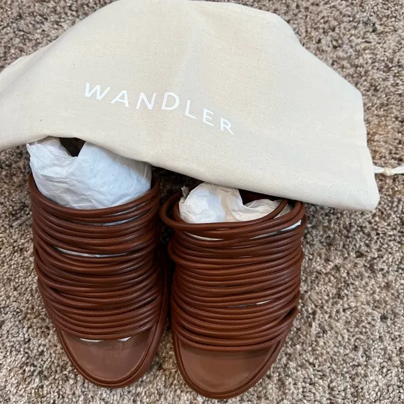 Wandler sz 40 June strappy slide sandal preowned wore 2x