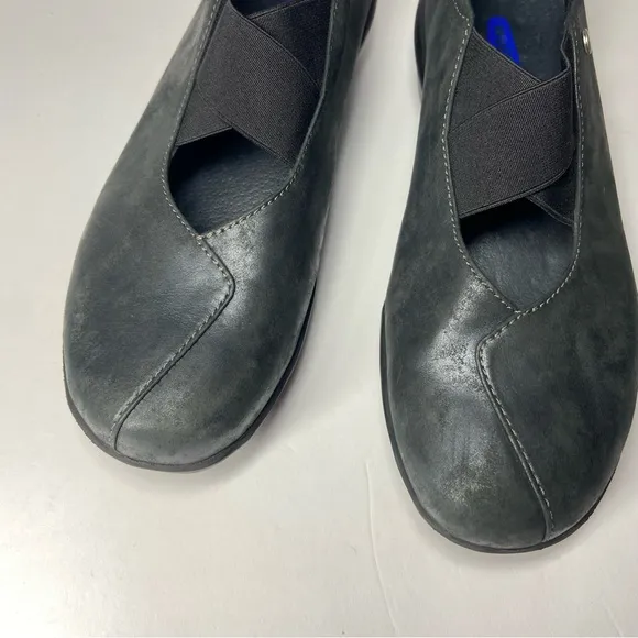 Wolky Size EU 41 US 9.5 Women’s Cursa Black Gray Metallic Slip On Shoes Comfort