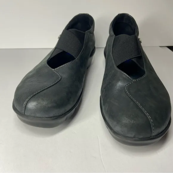 Wolky Size EU 41 US 9.5 Women’s Cursa Black Gray Metallic Slip On Shoes Comfort