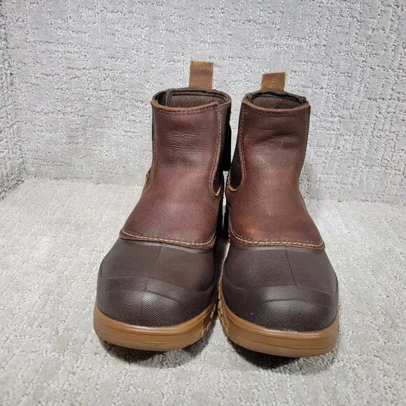 Wolverine Yak Men's Size 9.5M Brown Leather Waterproof Chelsea Work Boots W30188