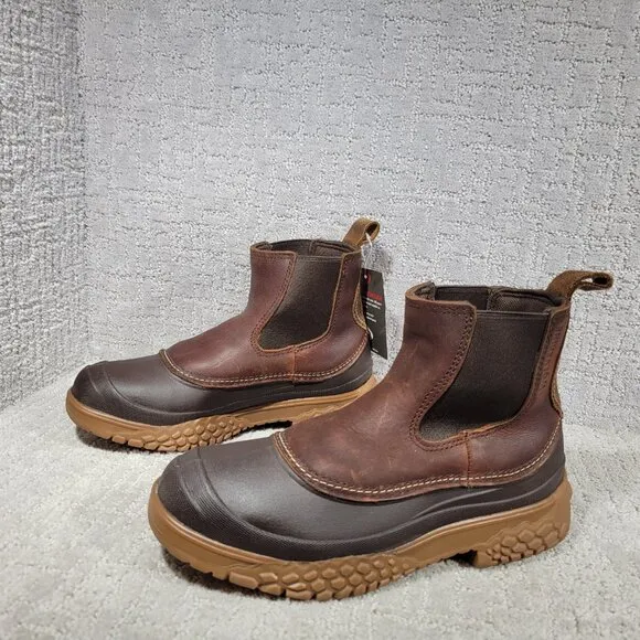Wolverine Yak Men's Size 9.5M Brown Leather Waterproof Chelsea Work Boots W30188