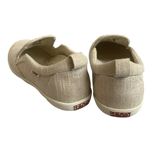 Women Footwear TAOS DANDY Loafer Flats Khaki Wash Canvas Moccasins Slip-on Shoes
