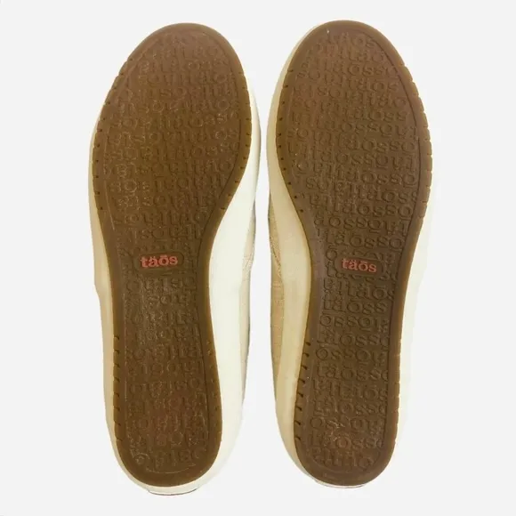 Women Footwear TAOS DANDY Loafer Flats Khaki Wash Canvas Moccasins Slip-on Shoes